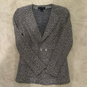 St. John Black and White Textured Garment